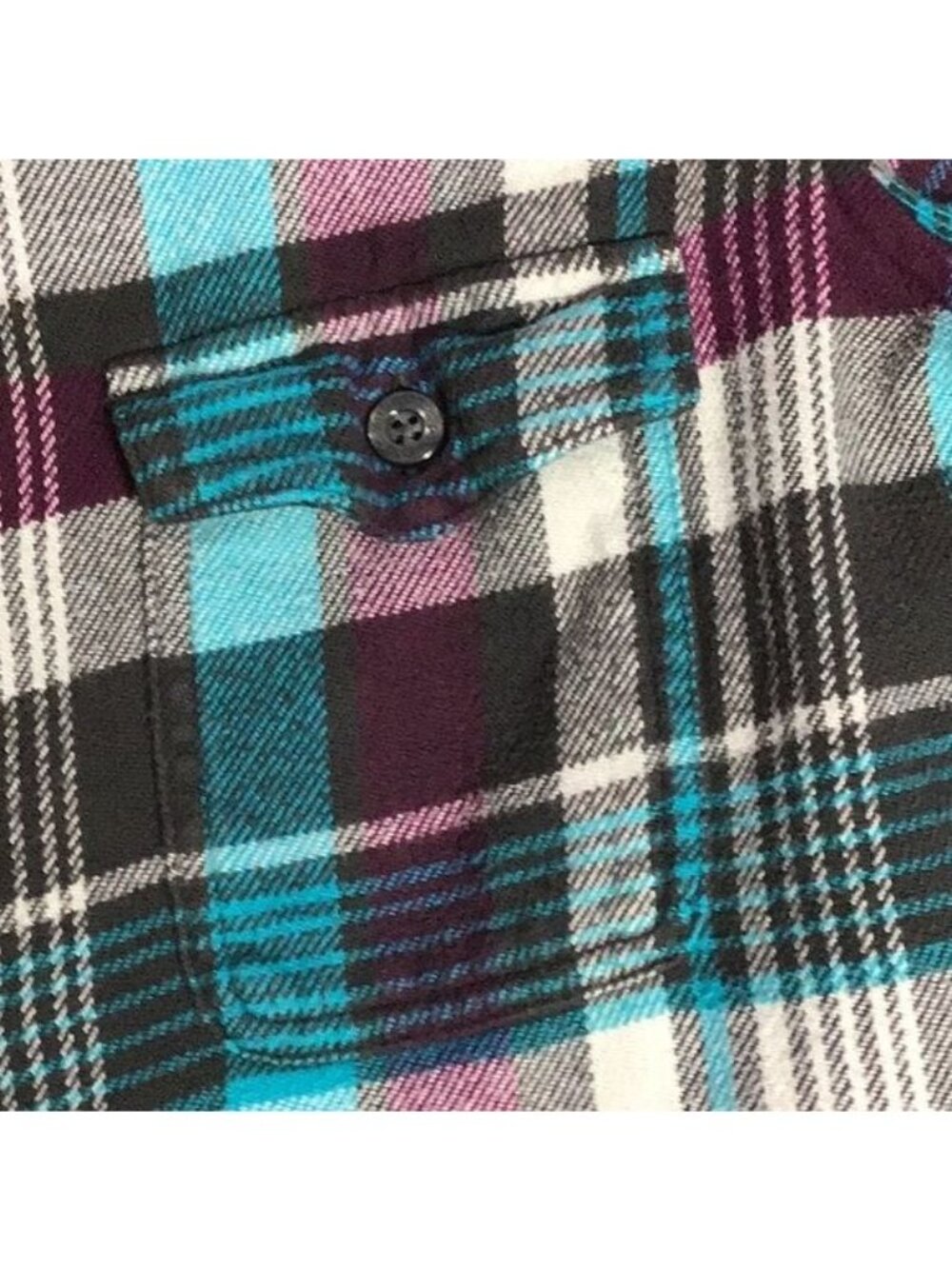 Patagonia Womans 2 (X Small) Fjord Flannel Organic Cotton Button Down Long Sleev - Picture 3 of 6